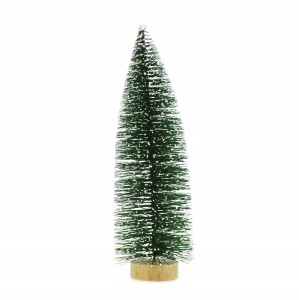 mini CHOINKA SZTUCZNA na pniu 30cm SZTUCZNY ŚNIEG