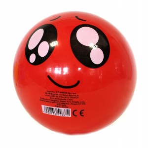 PIŁKA GUMOWA emoji buźki RÓŻNE KOLORY 22cm