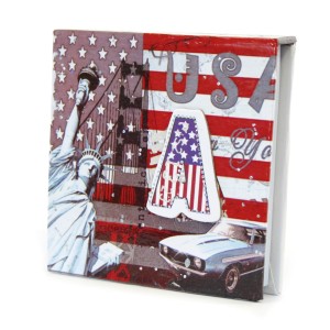 MINI NOTES USA KANADA AMERYKA PAMIĘTNIK notesik