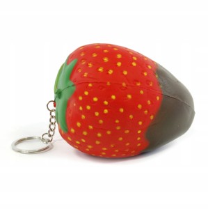GNIOTEK SQUISHY truskawka BRELOK ZAWIESZKA