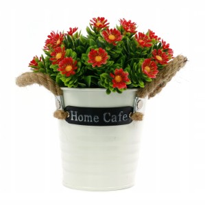 SZTUCZNE KWIATY W DONICZCE 16cm RÓŻNE KOLORY