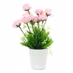 SZTUCZNE KWIATY W DONICZCE 33cm RÓŻNE KOLORY