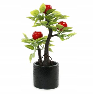 SZTUCZNE DRZEWKO Z OWOCAMI ROŚLINA W DONICZCE 20cm