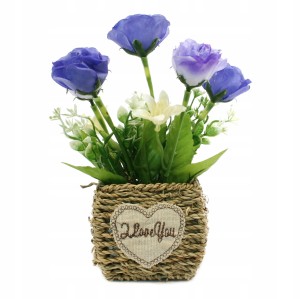 KWIATY OZDOBNE W DONICZCE 23cm RÓŻNE KOLORY