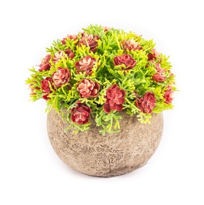 OZDOBNY KWIAT W DONICZCE 13CM Różne Kolory