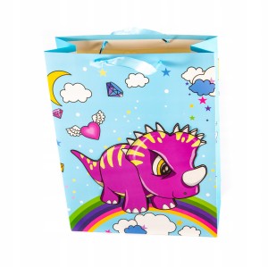 TOREBKI NA PREZENTY DINOZAUR 31x42cm Różne Wzory