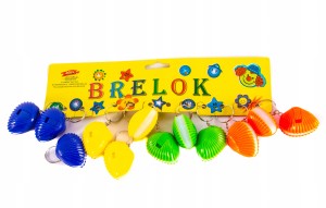 ZAWIESZKA DO KLUCZY BRELOK ŚWIECĄCY MUSZLA 12szt