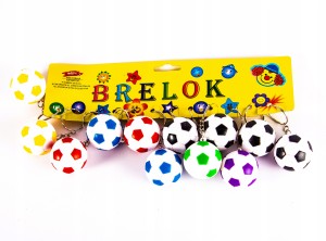 PIŁKA NOŻNA ZAWIESZKA BRELOK DO KLUCZY 12szt