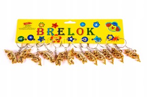 TYGRYS ZAWIESZKA BRELOK DO KLUCZY ZESTAW 12szt