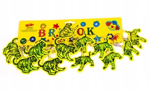 TYGRYS ODBLASKOWY BRELOK ZAWIESZKA DO KLUCZY