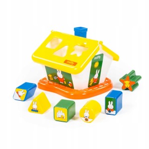 SORTER KLOCKÓW KSZTAŁTÓW DOMEK DYDAKTYCZNY MIFFY