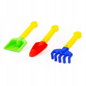 ZESTAW DO PIASKOWNICY ŁOPATKA SZUFELKA GRABKI