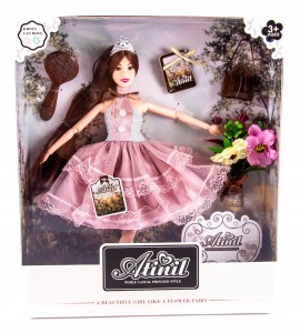 LALKA W SUKNI BALOWEJ KSIĘŻNICZKA BUTY AKCESORIA