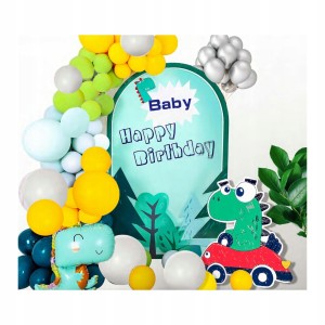 BALONY NA URODZINY URODZINOWE DEKORACJE DINOZAUR