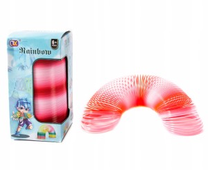 KOLOROWA SPRĘŻYNA MAGICZNA 15CM RÓŻNE KOLORY