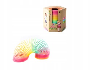 KOLOROWA SPRĘŻYNA MAGICZNA ZABAWKA 10CM GADŻET
