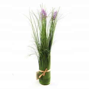 SZTUCZNY KWIAT ZIELONA TRAWA DEKORACJA FEJKA 40CM