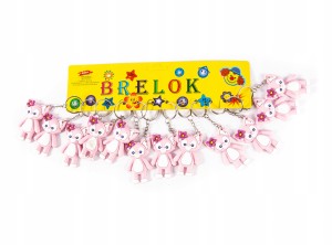 BRELOKI DLA DZIEWCZYNEK ZAWIESZKA DO KLUCZY 12SZT