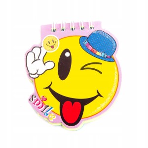NOTES MINI ZESZYT EMOTIKONY RÓŻNE WZORY