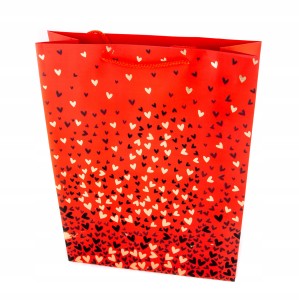 TOREBKA PREZENTOWA SERDUSZKO 31x42CM RÓŻNE KOLORY