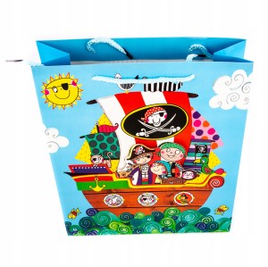PIRACI TORBA NA PREZENTY 26x32CM RÓŻNE KOLORY
