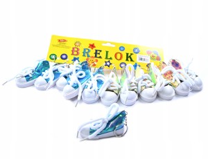 BRELOK DO KLUCZY BUCIK TRAMPKI ZESTAW 12SZT