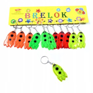 RAKIETA ODBLASKOWY BRELOK DO KLUCZY DO PLECAKA