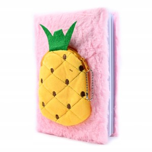 ANANAS WŁOCHATY PAMIĘTNIK ZESZYT PLUSZOWY NOTES