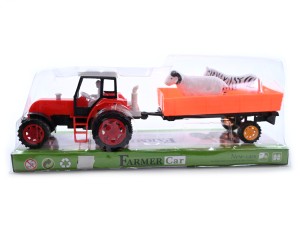 TRAKTOR Z PRZYCZEPĄ CIĄGNIK DLA ROLNIKA RÓŻNE KOLORY