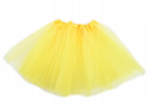 ŻÓŁTA SPÓDNICZKA TIULOWA TUTU 30CM DLA DZIECI NA WYSTĘP TEATRZYK BAL