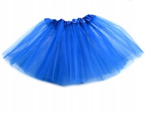 SPÓDNICZKA TIULOWA TUTU DLA DZIECI 30CM GRANATOWA NIEBIESKA