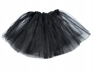 CZARNA SPÓDNICZKA TIULOWA TUTU DLA DZIECI 30CM