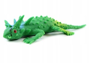 GUMOWA JASZCZURKA ROZCIĄGLIWY GNIOTEK KAMELEON AGAMA IGUANA RÓŻNE KOLORY