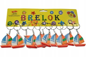 BRELOK DO KLUCZY STATEK MORSKA ZAWIESZKA DO KLUCZY ZESTAW 12SZT