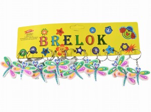 BRELOK DO KLUCZY PLECAKA TOREBKI WAŻKA OWAD ZAWIESZKA ZESTAW 12SZT