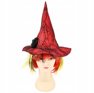 KAPELUSZ WIEDŹMY Z PERUKĄ PRZEBRANIE STRÓJ NA HALLOWEEN CZAROWNICA