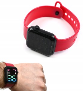 ZEGAREK ELEKTRONICZNY LED JAK SMARTWATCH DLA DZIECI RÓŻNE KOLORY