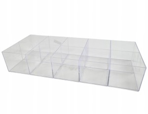 DUŻY ORGANIZER NA KORALIKI PLASTIKOWE PUDEŁKO POJEMNIK 12 PRZEGRÓD