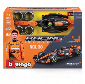 BOLID F1 McLaren MCL38 Lando Norris 1:24 BBURAGO MODEL DO ZŁOŻENIA 18-28511