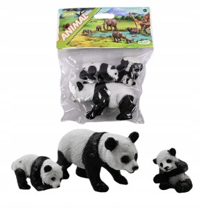 ZESTAW FIGUREK 3SZT FIGURKI DZIKIE NIEDŹWIEDZIE POLARNE PANDA RÓŻNE WZORY