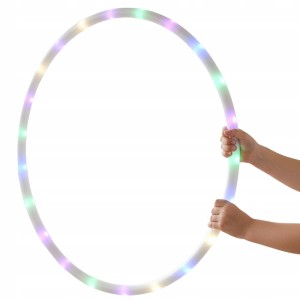 ŚWIECĄCE HULA HOP 60CM KOŁO OBRĘCZ SZKOŁA PRZEDSZKOLE GIMNASTYKA FITNESS