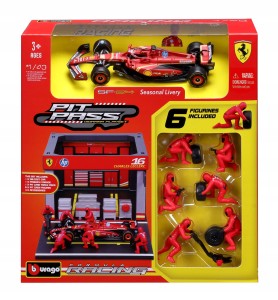 BOKS GARAŻOWY PIT LANE BOLID F1 Ferrari SF-24 Leclerc BBURAGO 18-36862