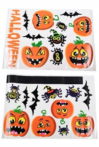 NAKLEJKI HALLOWEEN GIRLANDA DYNIE PAJĄKI DEKORACJA STRASZNA OZDOBA ZESTAW