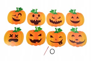 DYNIA GIRLANDA WISZĄCA STRASZNA DEKORACJA HALLOWEEN OZDOBA PAPIEROWA