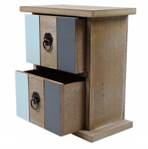 ORGANIZER NA BIŻUTERIĘ SHABBY CHIC RUSTYKALNA DREWNIANA SZKATUŁKA SZAFKA