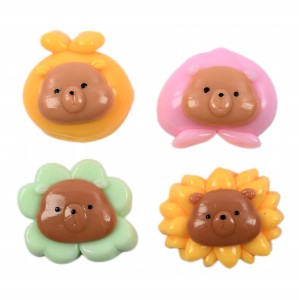 GNIOTEK ANTYSTRESOWY KAPIBARA KAWAII ZABAWKA SQUISHY ZESTAW 4SZT