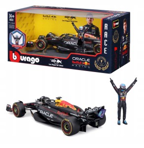 BOLID F1 Red Bull RB20 FIGURKA MAX VERSTAPPEN 1:24 MODEL BBURAGO 18-28060