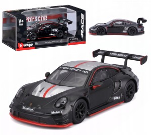 Porsche 911 GT3 R BLACK LAUNCH 1:43 MODEL Bburago 18-38321