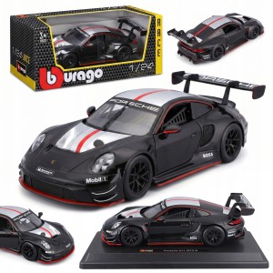Porsche 911 GT3 R BLACK LAUNCH 1:24 MODEL Bburago 18-28048