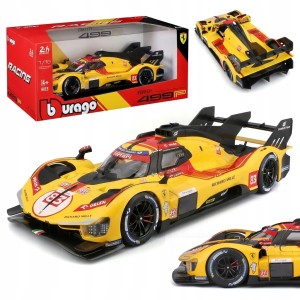Ferrari 499P #83 KUBICA ZWYCIĘSKI SAMOCHÓD 24h Le Mans 2025 1:18 Bburago